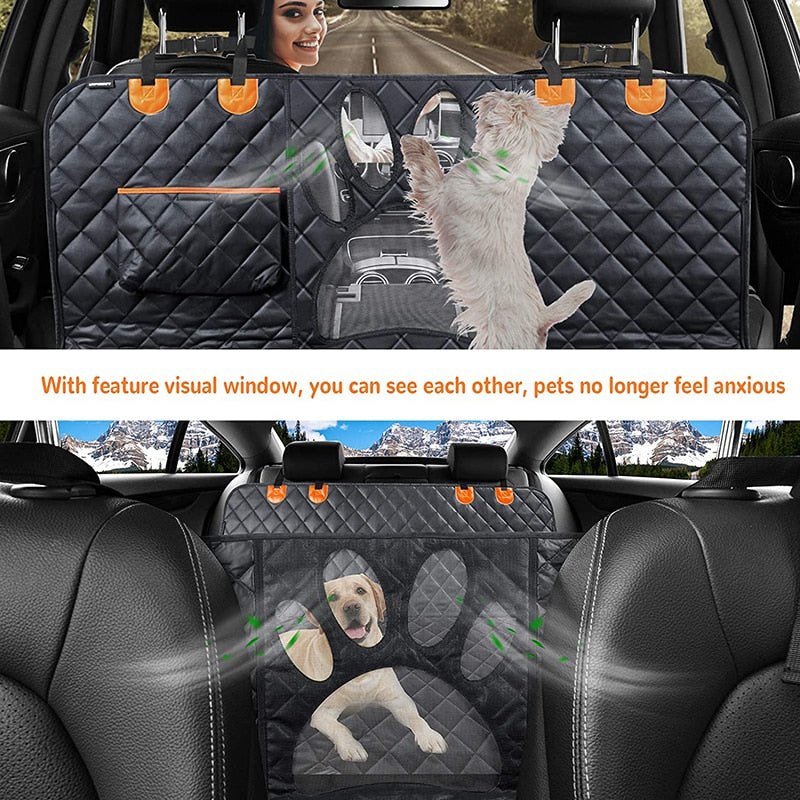 Mesh Visual Window Dog Seat Cover