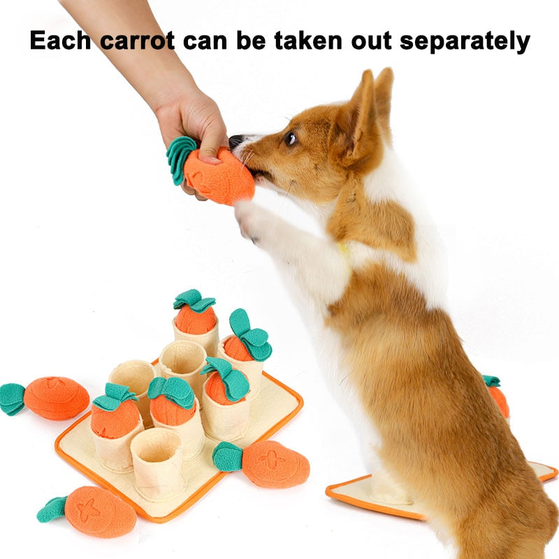 Fun Carrots Pet Dog Snuffle Pad