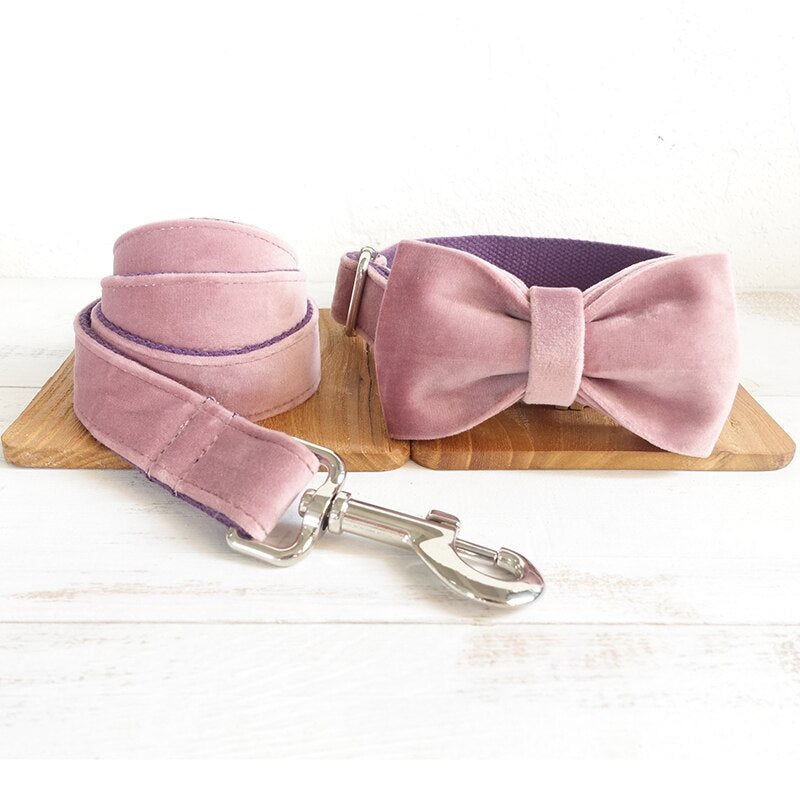 The Baby Pink Luxury Dog Collar Set