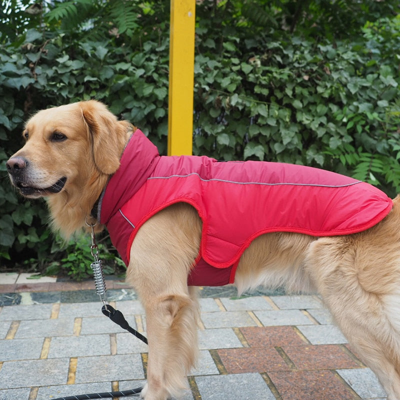 Reflective Warm Fleece Lined Dog Jacket