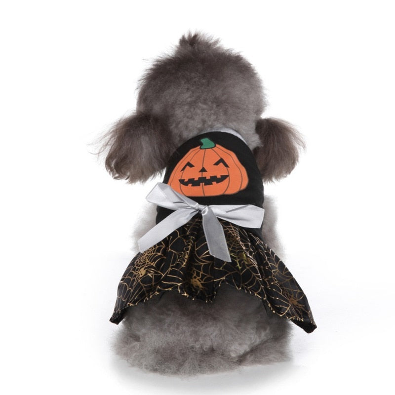 Halloween Pumpkin Pet Skirt