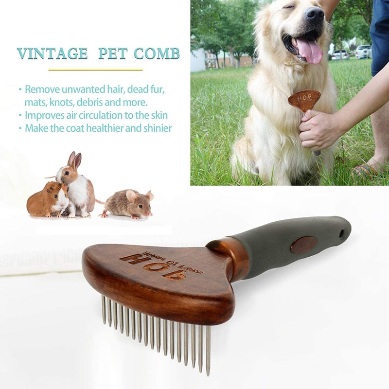 Safe Wood Professional Dog Brush