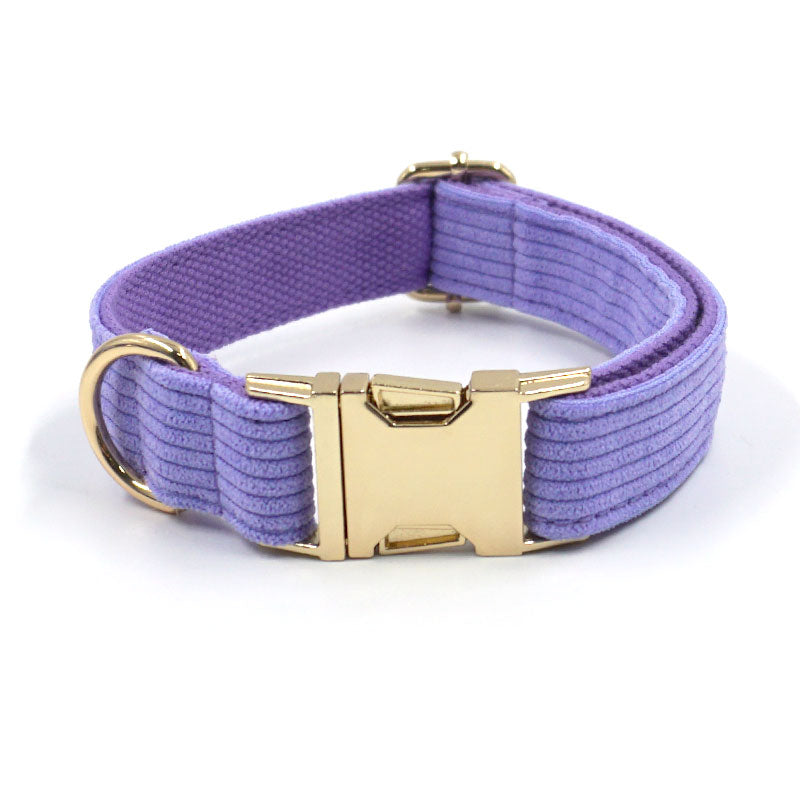 Luxury Purple Corduroy Dog Harness