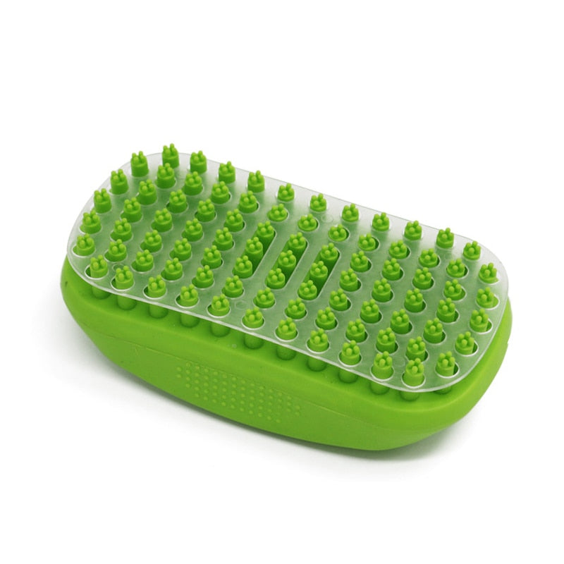 Comfortable Shampoo Dog Rubber Brush