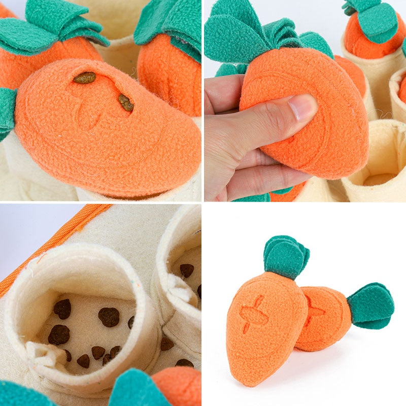 Fun Carrots Pet Dog Snuffle Pad