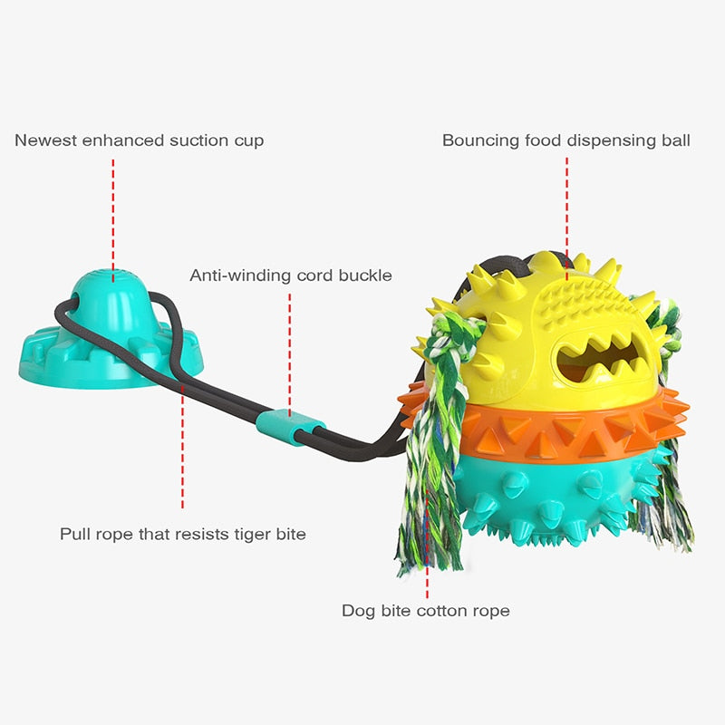 Bite Resistant Suction Cup Dog Toys