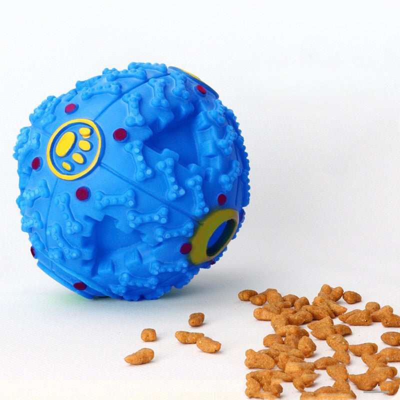 Interactive Tough Dog Blue Ball Toy