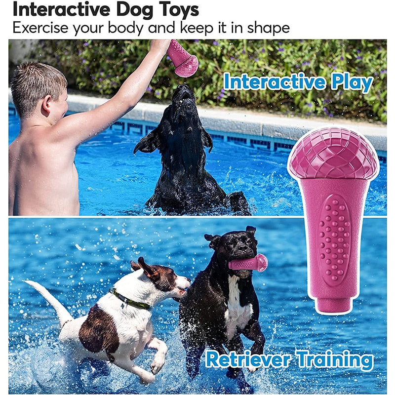 Rubber Treat Squeaker Pet Toys