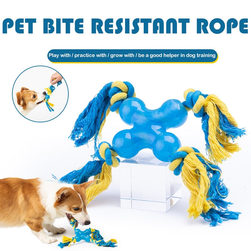 Colorful Knots Dog Rope Toy