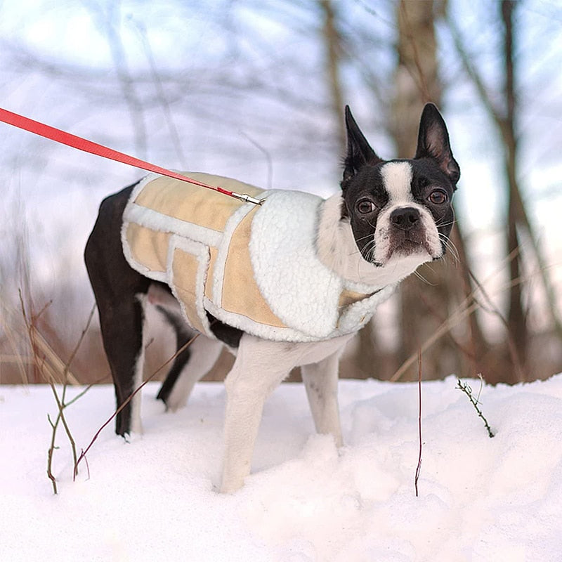 Warm Fleece Large Dog Coat