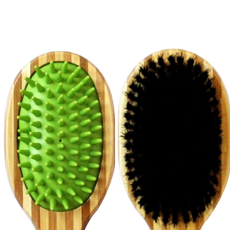 Effective Bamboo Double Sided Dog Brush