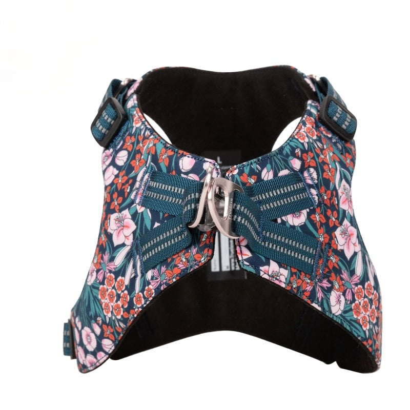 Floral Cotton Dog Vest Harness