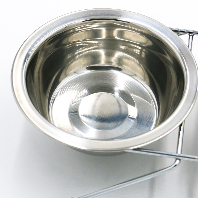 Silent Double Diner Raised Dog Bowl