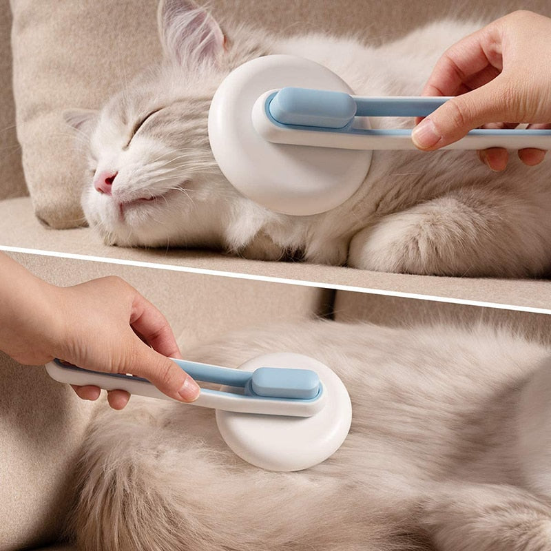 Round Massage Beads Design Dog Brush