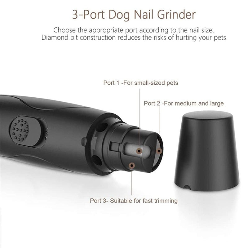 2 Speeds Professional Dog Nail Grinder