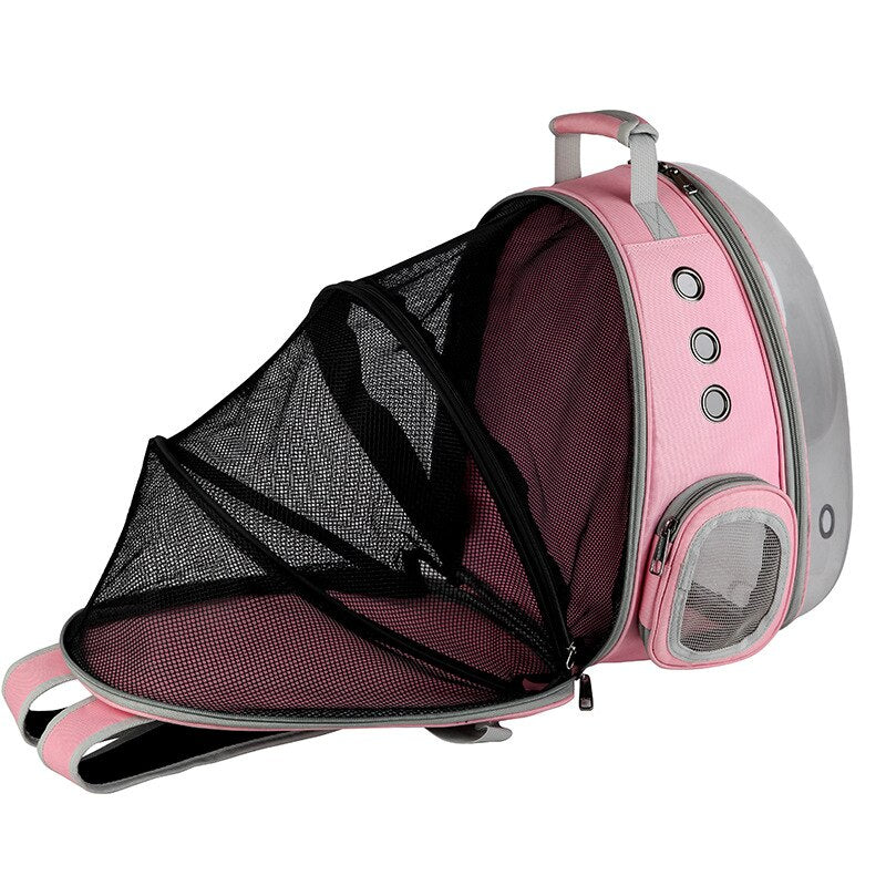 Pink Capsule Outdoor Pet Backpack