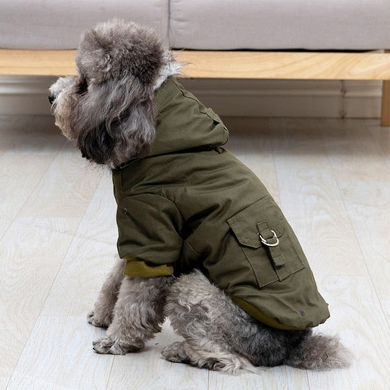 Dog Thicken Warm Hoodie Jacket