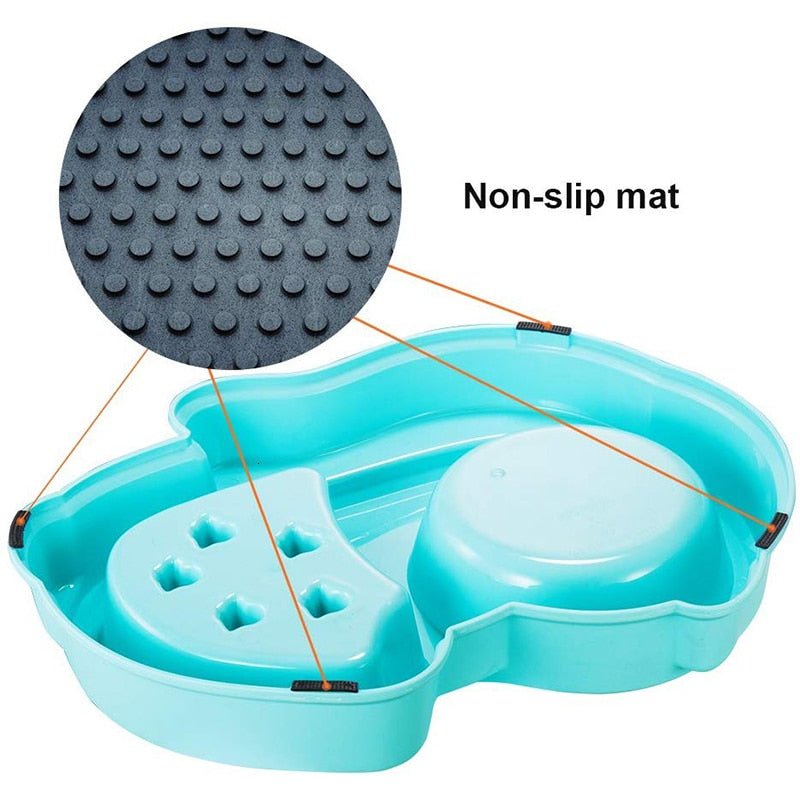 PP Resin Anti Slip Dog Slow Feeder