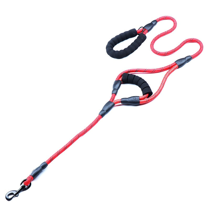 2 Padded Handles Heavy Duty Dog Leash