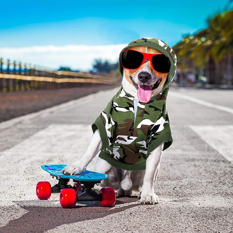 Basic Camouflage Dog Hoodies