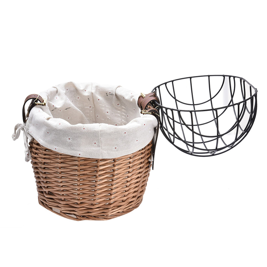 Woven Dog Bicycle Handlebars Basket