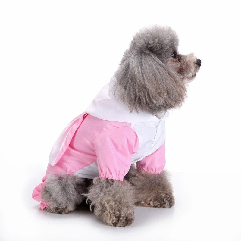 Cute Rabbit Design Dog Raincoat