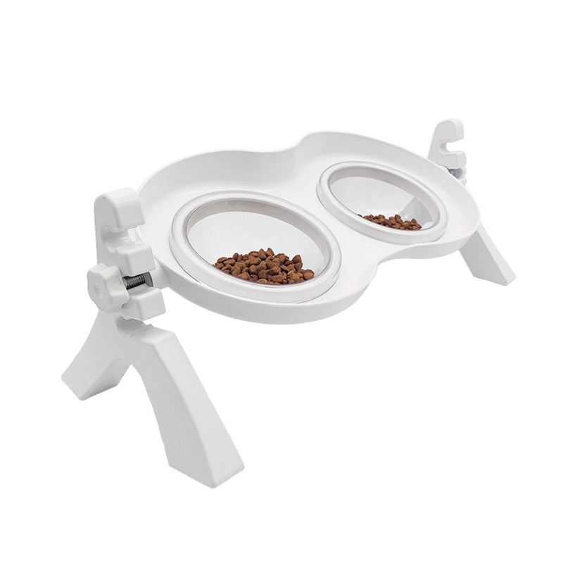 Tilted Angle Elevated Dog Bowl