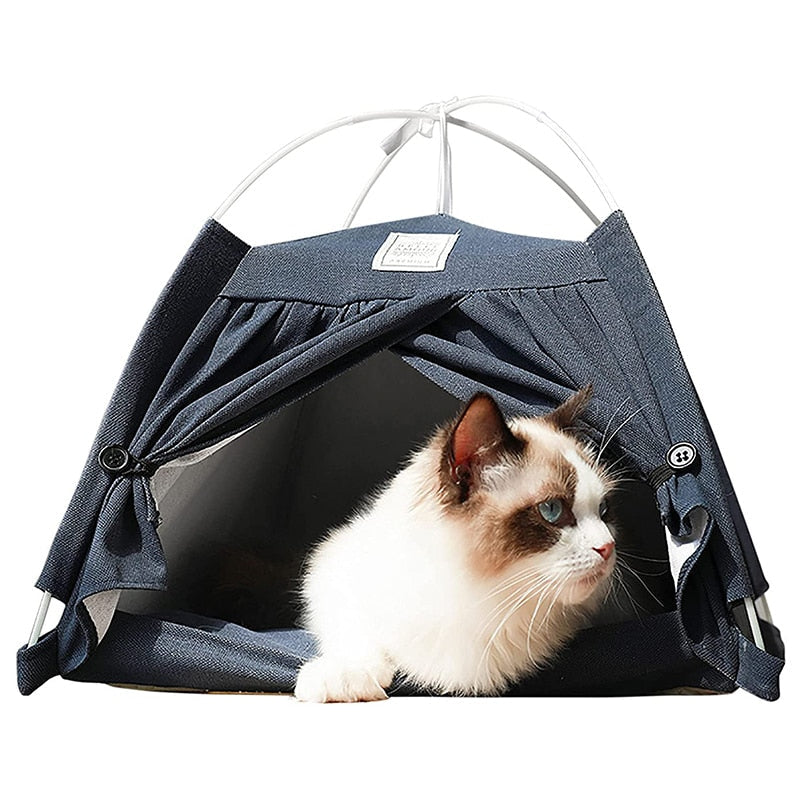 Cotton Linen Pet Tent House