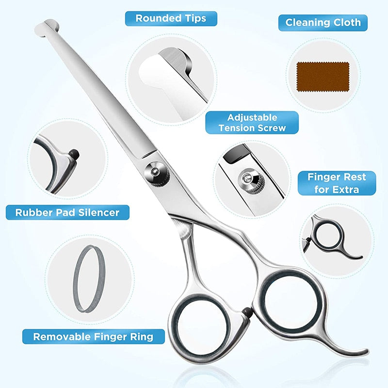 Quality Professional Dog Scissors Grooming Kit