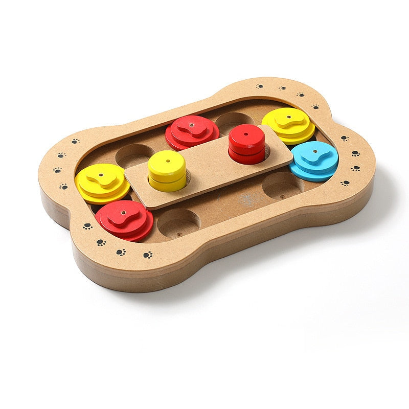 Interactive Dog Wooden Puzzle Toy