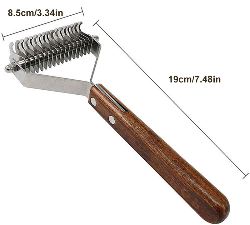 Professional Wooden Handle Dog Brush