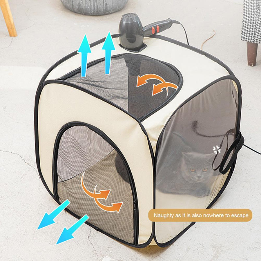 Folding Oxford Pet Drying Tent