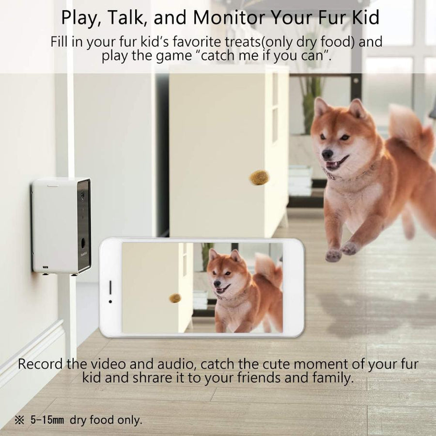 WiFi Remote Dog Camera Treat Dispenser