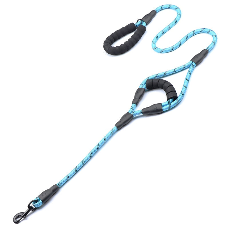 2 Padded Handles Heavy Duty Dog Leash