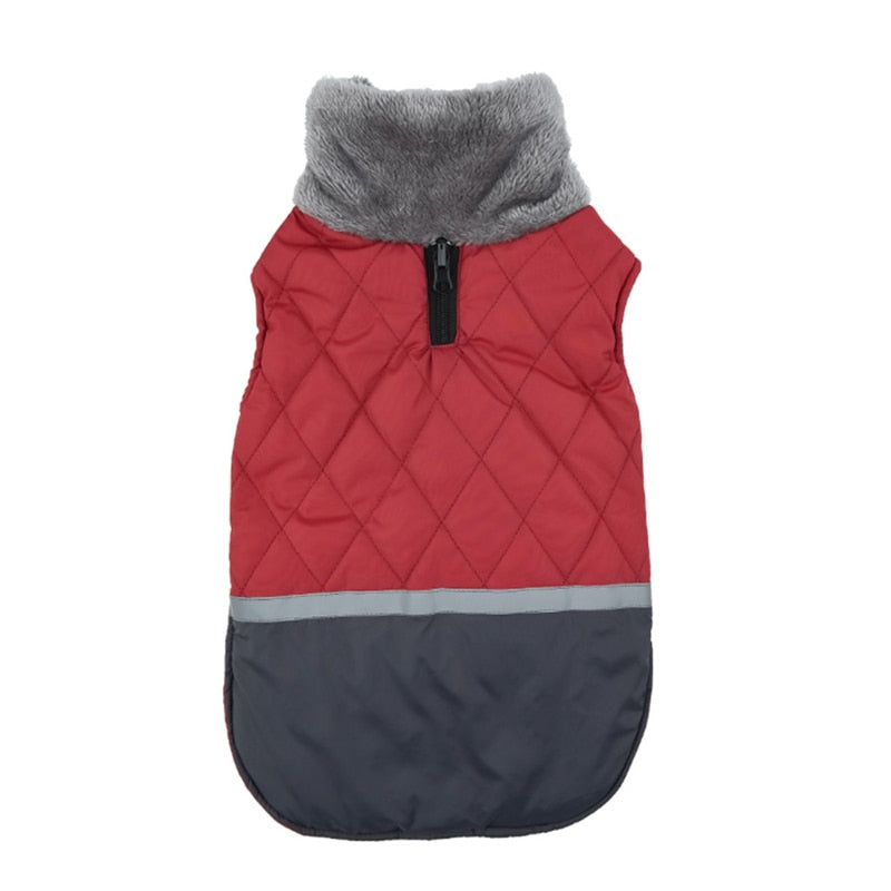 Reversible Winter Fleece Dog Coat