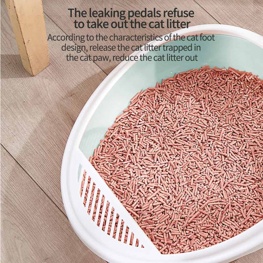 Hollow Design Anti Splash Cat Litter Box