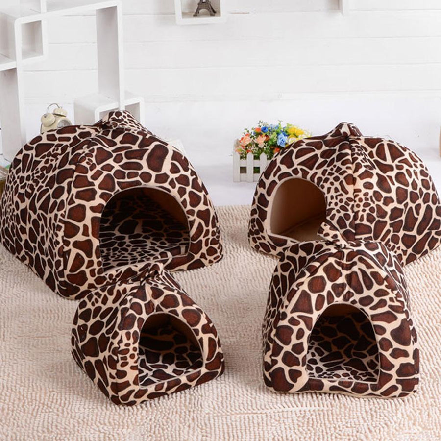 Warm Leopard Pet Cozy House