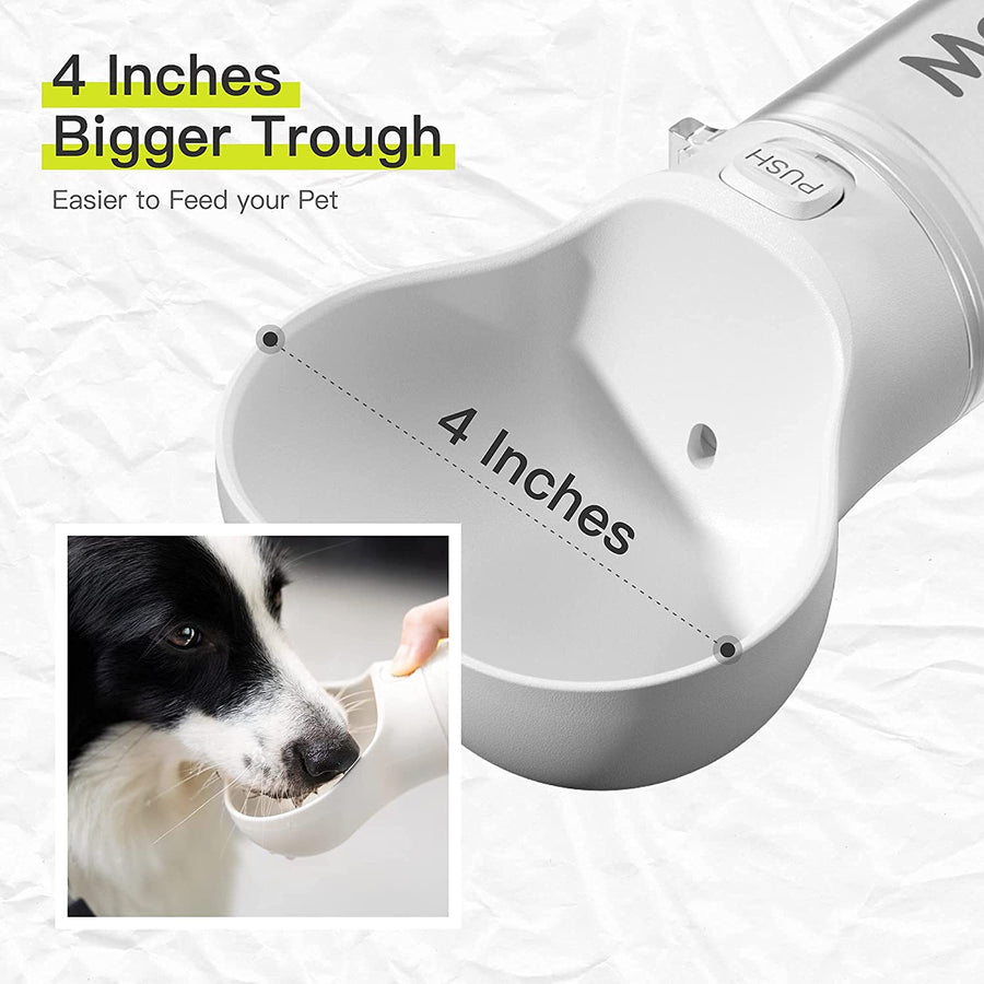 2 in 1 Pet Dog Water Bottle