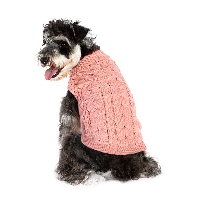 Cozy Turtleneck Knit Dog Sweater