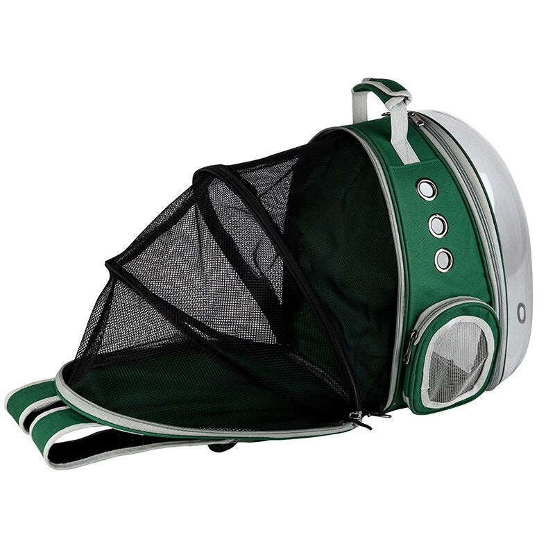 Green Capsule Outdoor Pet Backpack