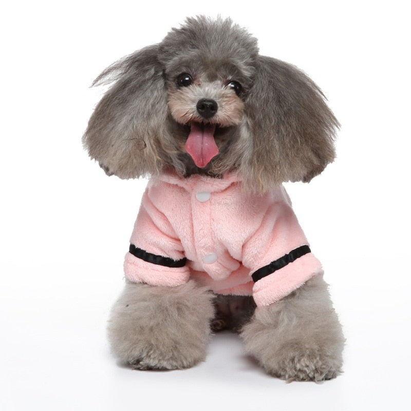 Dog Bathrobe Pink Hoodie