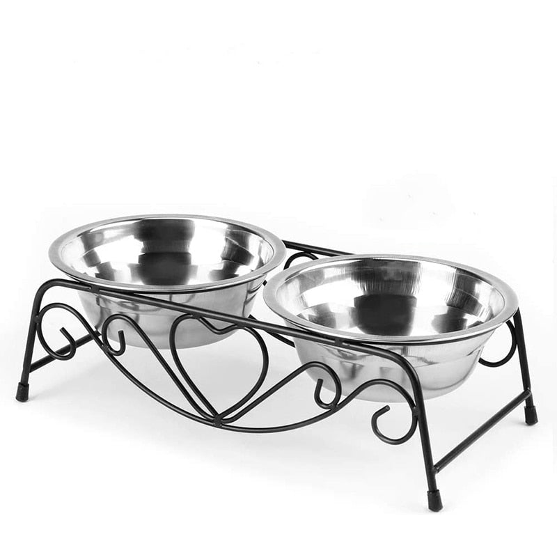 Sturdy Stainless Steel Double Dog Bowl