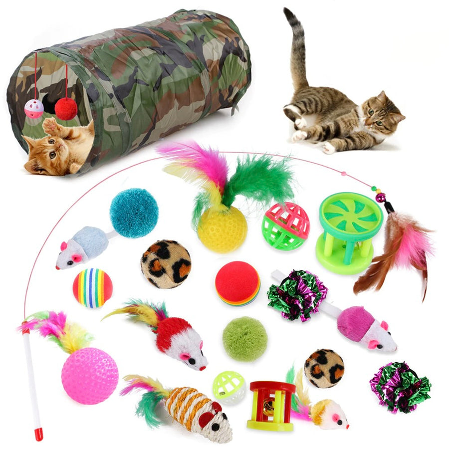 21 Pack Fun Cat Toys