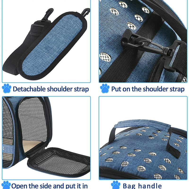 3 Layer Fabric Pet Carrier Bag