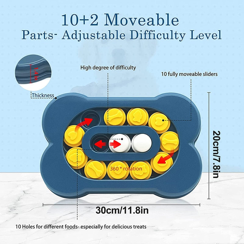 Bone Shape Dog Puzzle Slow Feeding Toy