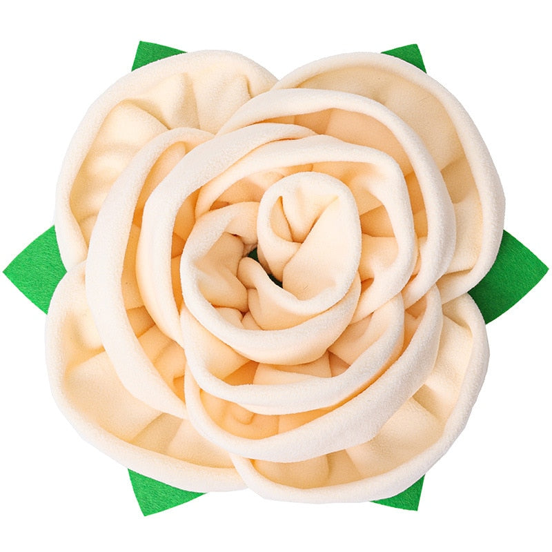 Brown Rose Flower Dog Snuffle Toy