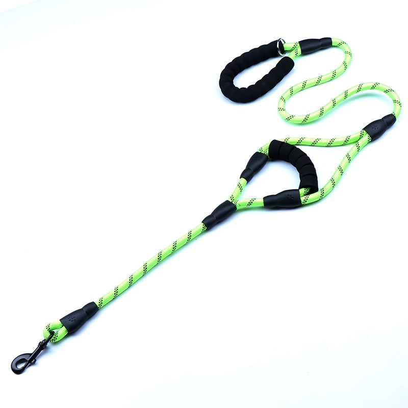 2 Padded Handles Heavy Duty Dog Leash