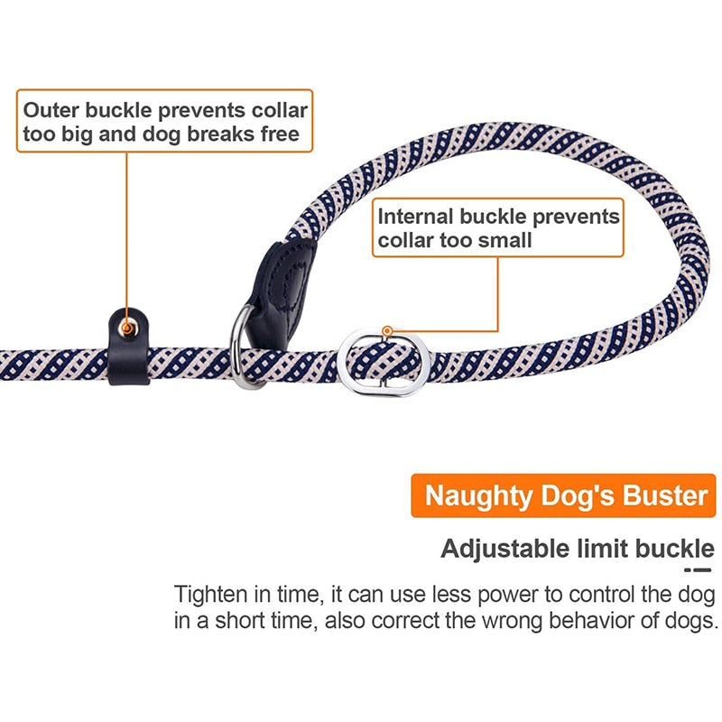 Strong Braided Slip Dog Leash Rope