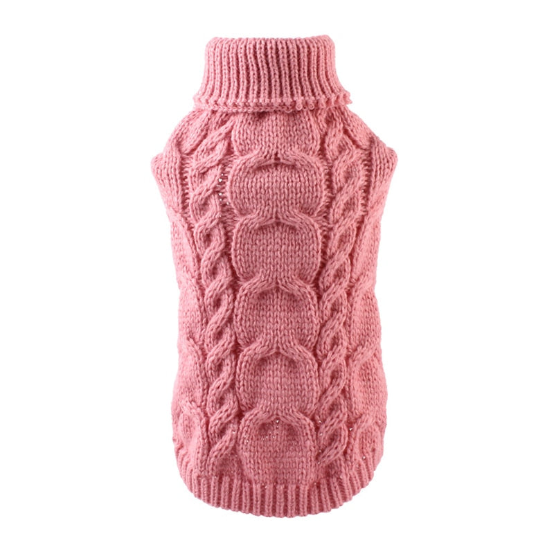 Cozy Turtleneck Knit Dog Sweater