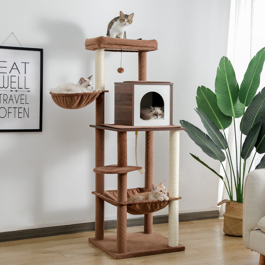 Multi Level Modern Cat Tree